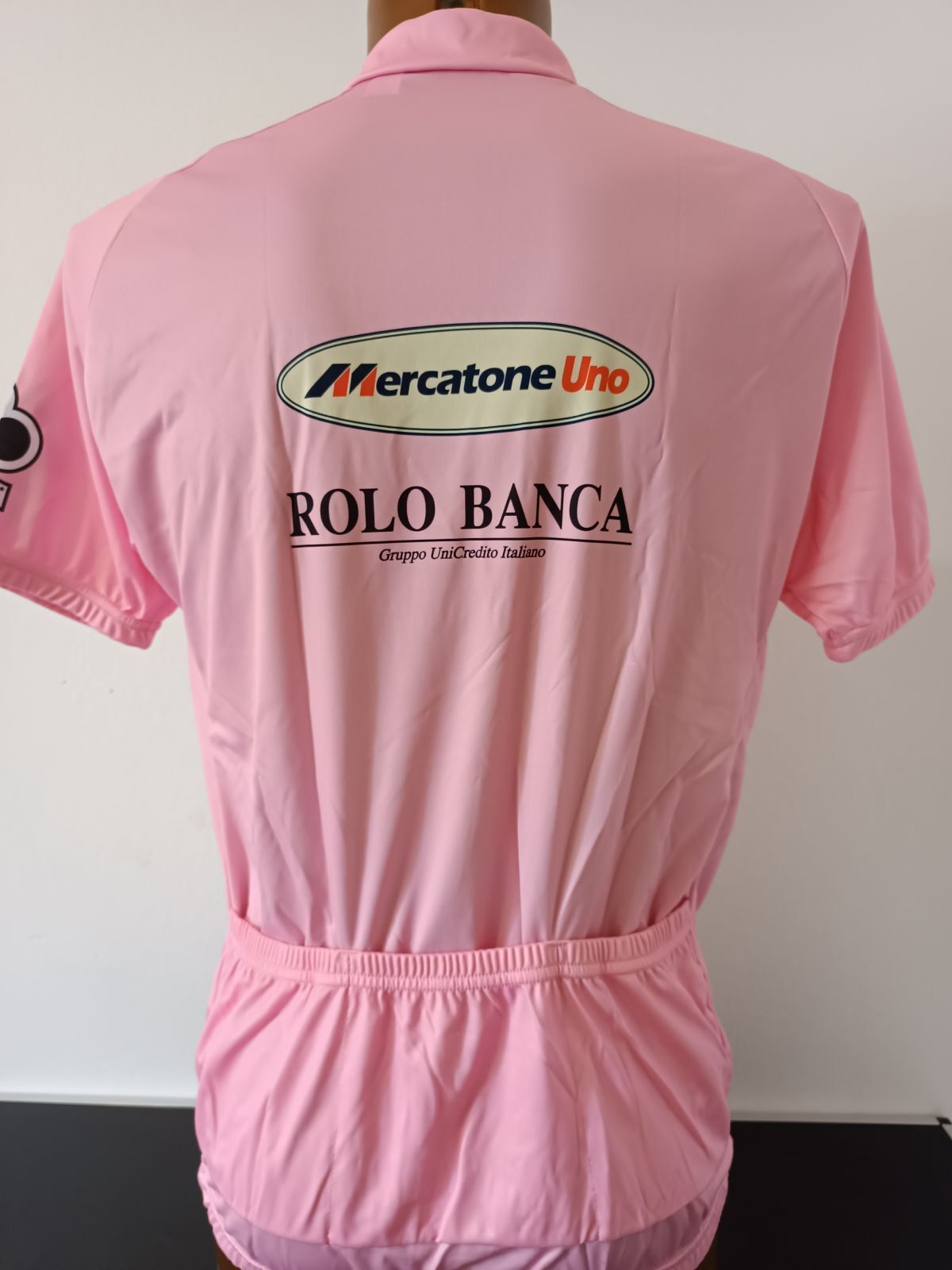 MAGLIA ROSA CICLISMO NUOVA CON CARTELLINO FILA MERCATONE UNO ROLO BANCA TG XXXXL