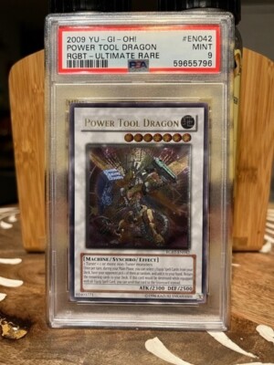 遊戯王OCG デュエルモンスターズ 2009 POWER TOOL DRAGON ULTIMATE RARE Yugioh 2009 RGBT-EN042 Power Tool Dragon Ultimate Rare PSA 9 MINT