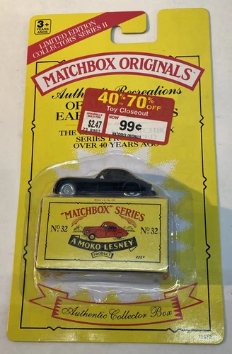 Matchbox Originals No 32 MOKO Lesney Jaguar XK140 Toy Vehicle Black