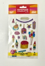 1 Sheet 3D Puffy Stickers Birthday Party Fun Craft Creativity for Kids 22 pc NEW