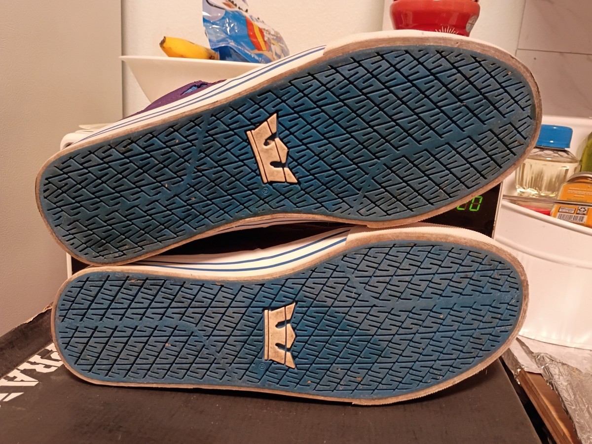 RARE SUPRA TK SOCIETY ROYAL PURPLE! SKATEBOARD SHOES osiris Skytop