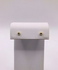 14k Solid Yellow Gold Ball Stud Earrings 3.8mm
