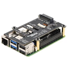 iUniker PCIe M.2 HAT+ for Raspberry Pi 5, NVMe SSD PIP PCIe Peripheral Board ...