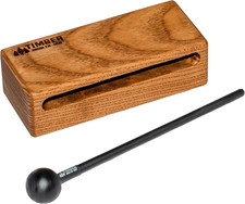 . Wood Block Percussion Musical Instrument, 6"   MADE in U.S.A.   Includes Malle