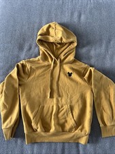 WALT DISNEY XS MUSTARD YELLOW MICKEY MOUSE HOODIE SWEATSHIRT
