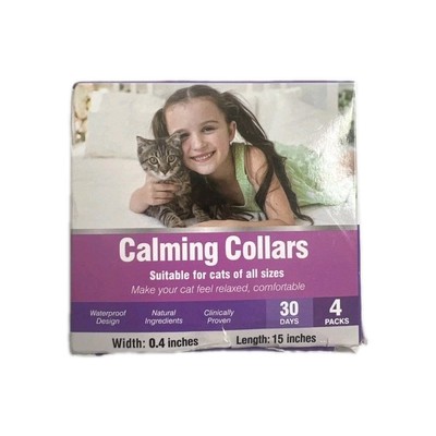 Calming Collar for Cats with Pheromones,Cat Anxiety and Calming 4 Pack 120 Days 
