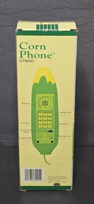 NIB Vintage Corn Phone Landline Telephone Novelty Collectible Home Decor Retro