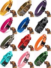 Tactical Dog Collar, Adjustable and Heavy Quick-Release Metal Buckle - 14 Colors