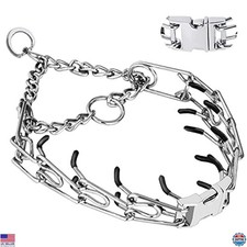 Adjustable No-Pull Dog Collar with Quick Release Buckle for Small to Large Dogs