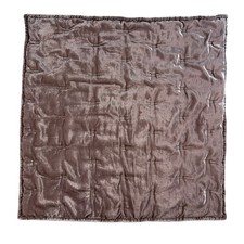 West Elm Lush Velvet Tack Stitch Euro Sham Pink Quilted Pillow Cover Bedding