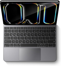 Magic Keyboard Case for Apple iPad Pro 13-inch M4 2024: Wireless Aluminum Alloy