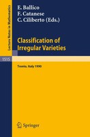 Edoardo Ballico (U. A.) | Classification Of Irregular Varieties | Taschenbuch