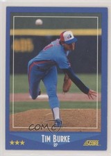 1988 Score Tim Burke #187 0c4