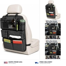Backseat Car Organizer, Tactical MOLLE Seat Back Organizer with 6 Pockets