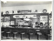 Foto fontana bancone pranzo anni 50 8x10 Columbia Farmacia PDX OR N Coca Cola Lombarda
