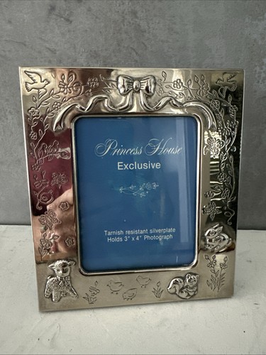 Princess House Silverplate PICTURE Frame FITS 3X4 MADE IN HONG KONG