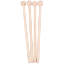 2 Pair Wood Mallets Percussion Sticks for  Chime, Xylophone, Wood ,4732
