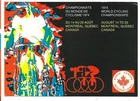 QSL Radio Canada International 1974 RCI Montreal World Cycling Championships DX