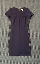 Michael Kors Women's Blue Zip Back Dress Size Small