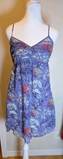 American Eagle Y2K Babydoll Sundress Purple Floral Lined Womens M Junior 6
