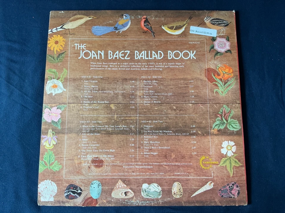 The Joan Baez Ballad Book Gatefold Double LP Vinyl Record VSD41/42 - Image 2 of 4