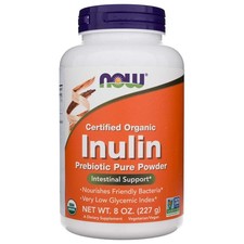 NOW Foods Inuline Prébiotique Poudre Pure Bio 227 g Fibres Digestion