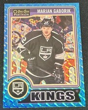 2014-15 O-Pee-Chee Platinum Hockey Blue Cubes /65 Marian Gaborik #15