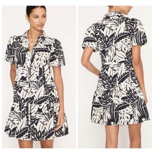 Brochu Walker The Havana Mini Dress In Palm Combo size S Coastal Chic Minimalist