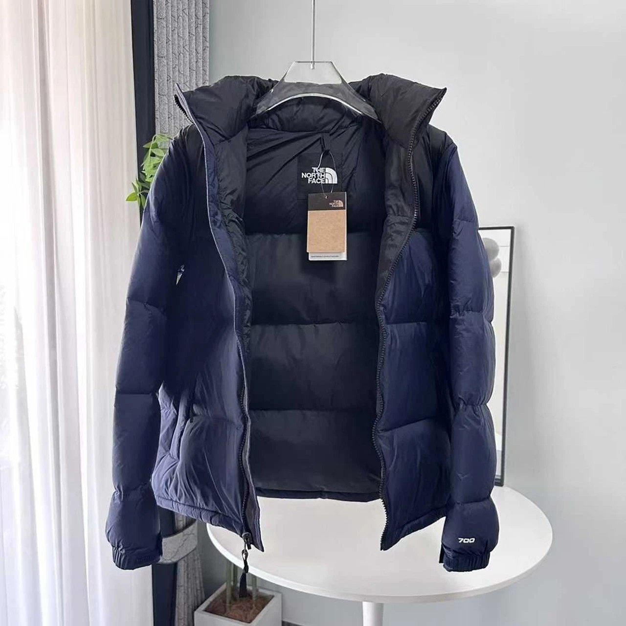 💛 The North Face 1996 Nuptse 'Navy Black' Men's Size image 4