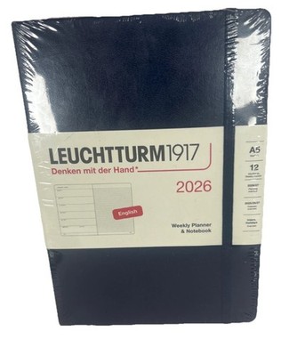 Leuchtturm Weekly Planner & Notebook Medium (A5) 2026,12 Months, English