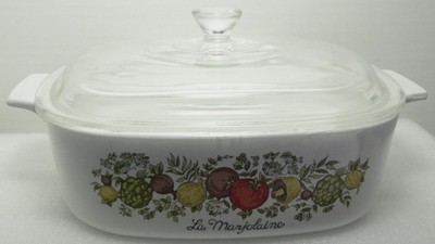 RARE VINTAGE CORNING WARE LA MARJOLAINE, SPICE OF LIFE 2 QUART A-2-B W/LID