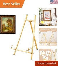 Metal Easel Stand 16.5" H x 8.7" W x 4.3" D Table Top Easel Stand for Display...