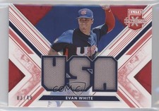 2019 Elite Extra Edition USA National Team Materials Red 3/49 Evan White 02d2