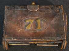 Indian Wars Era 71st US M1874 McKeever Cartridge Box Pouch .45-70 Govt Augmented