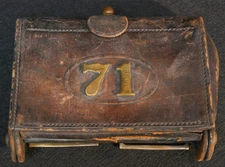 Indian Wars Era 71st US M1874 McKeever Cartridge Box Pouch .45-70 Govt Augmented