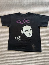 Vintage 90s The Cure Robert Smith Big Face Music Promo Band T-Shirt XL Rare