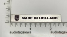 Philips Badge Logo for Turntable Base Plinth Made in Holland Aluminum Self Stick