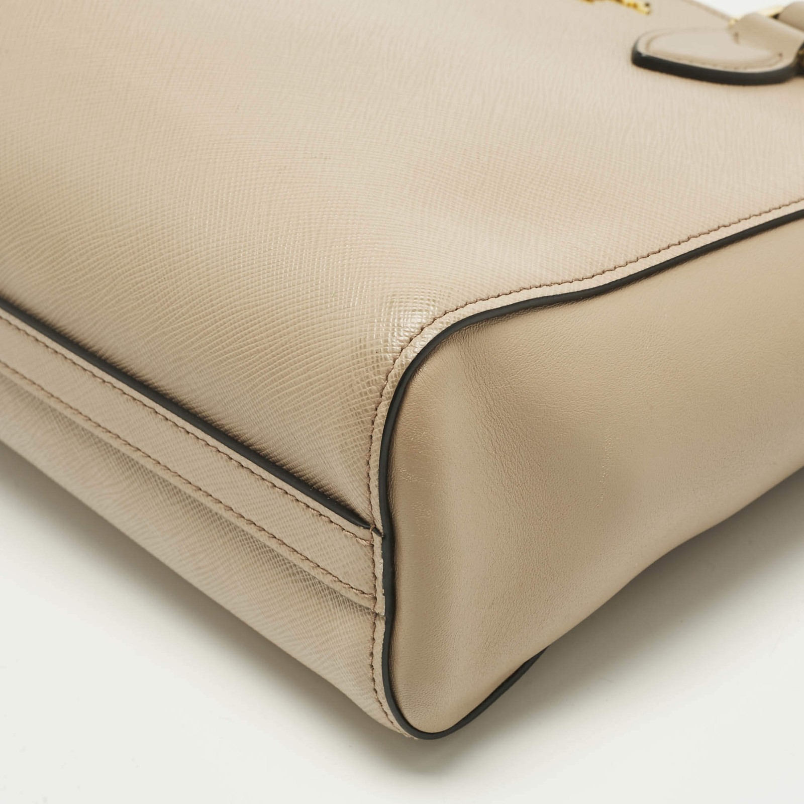 Prada Beige Saffiano Leather 2Way Tote thumbnail 11