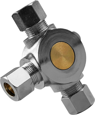 Thermostatic Mixing Valve, Hot Cold Water Mixer Valve Compatible with 3/8'' Comp