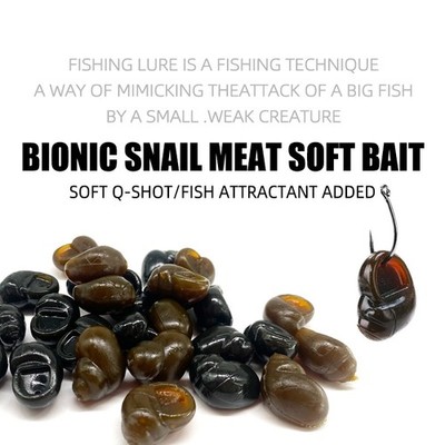 10pcs Fishy Aroma Floating Soft Bait Simulated Snail 1.5g/11.6g Fishing Lures