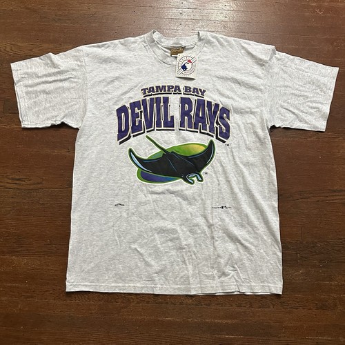 Vintage 1995 Nutmeg Mills Tampa Bay Devil Rays Shirt Size XL Baseball MLB NWT