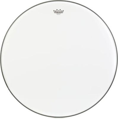 Remo Ambassador Smooth White Bass Drumhead - 28 inches