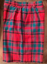 Vintage 80s Norton McNaughton Plaid Shorts Polyester/Acrylic Magenta/Teal/Red/Bl