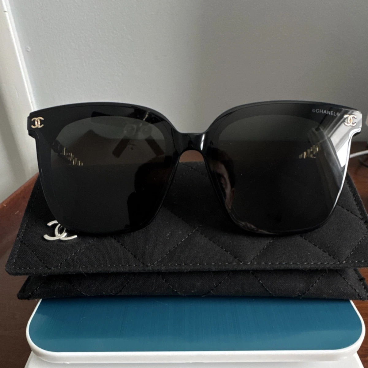 CHANEL Oversized Black Sunglasses for Women for sale | eBay