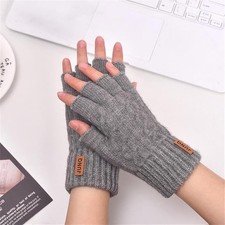 Winter Warm Fingerless Gloves - Alpaca Wool - Men & Women - Free Delivery