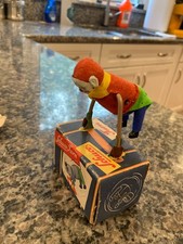 VINTAGE NOS SCHUCO ACROBAT SOMERSAULTING TURN CLOWN NR. 882. WORKS W/BOX C VIDEO