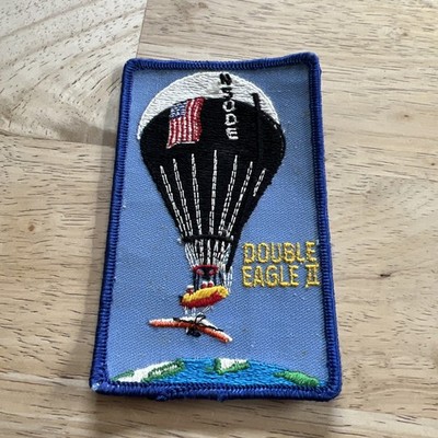 VINTAGE 1978 DOUBLE EAGLE II BALLOON PATCH '' Trans-Atlantic Flight to France