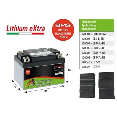 C4 Lithium Batterie ULT1 AEON 50 Cobra 2000-2006