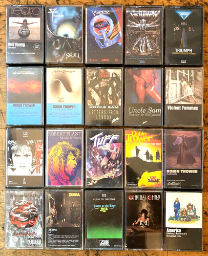240 Cassette Tapes: Motörhead, Metallica, Pink Floyd, Stones, Scorpions & More! - Picture 4 of 12