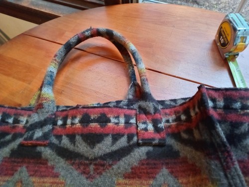 Sandro Tote Bag Canyon Aztec Geometric Multicolor Pendleton Style Nice Cond - Picture 3 of 7